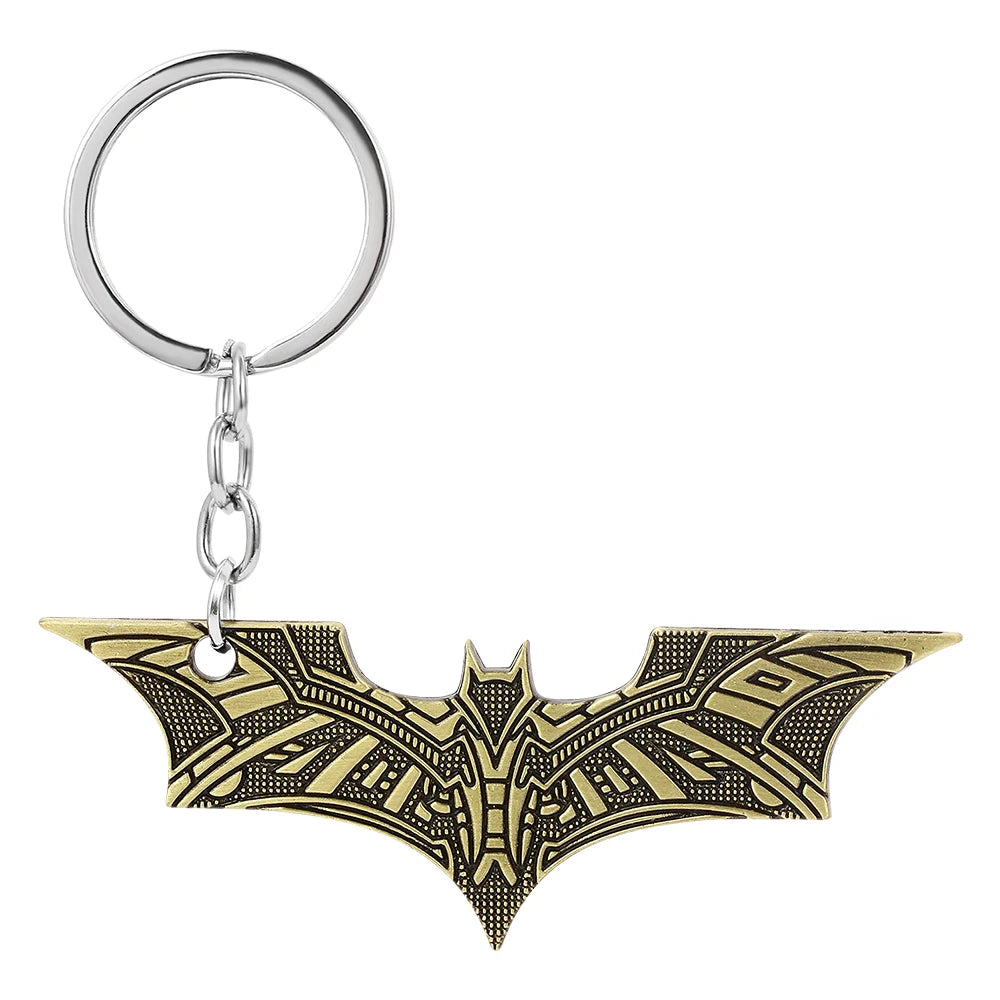 Batman 'Logo Gold' Keyring Metal Keychain