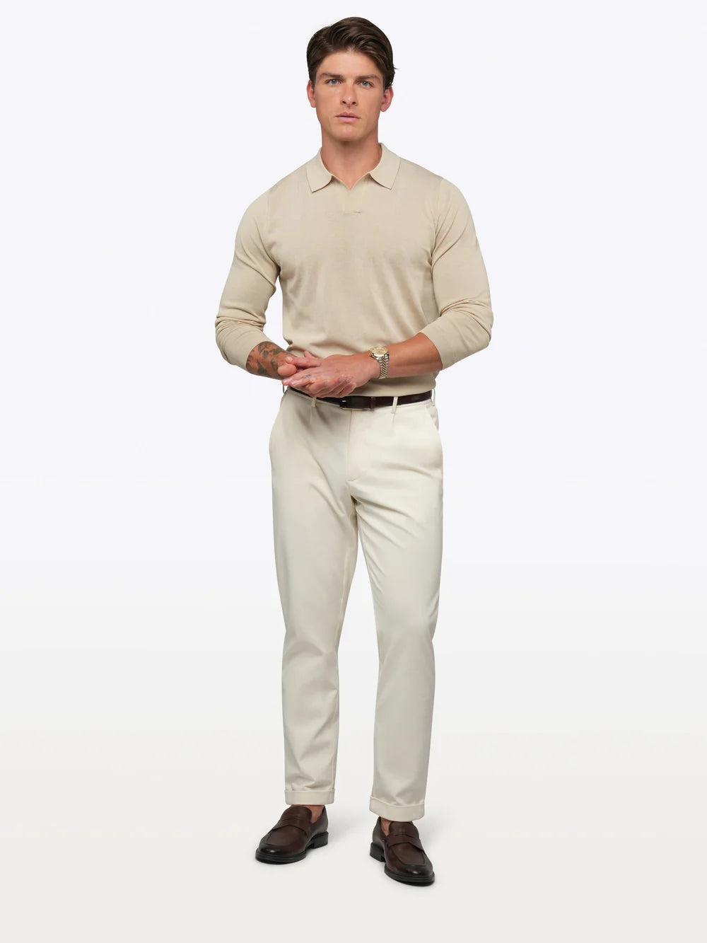 Riviera Knit Long Sleeve Polo