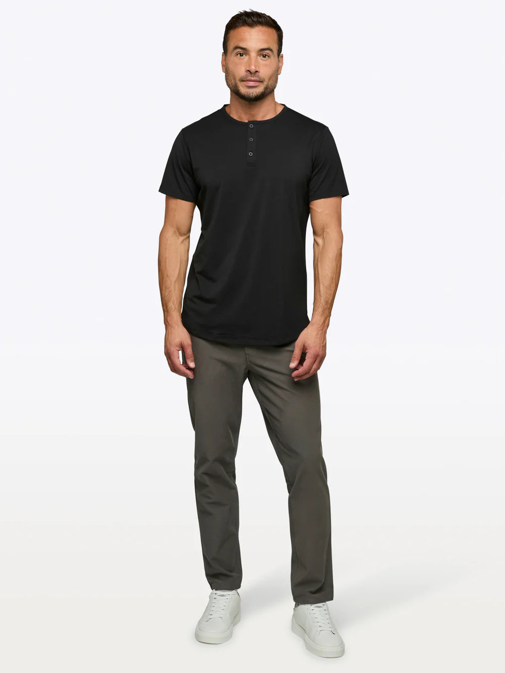 AO Henley Curve-Hem