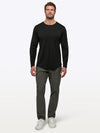 AO Long Sleeve Curve-Hem Tee