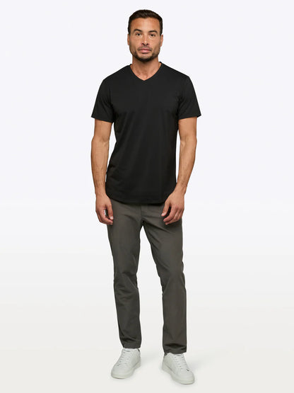 AO V-Neck Curve-Hem Tee
