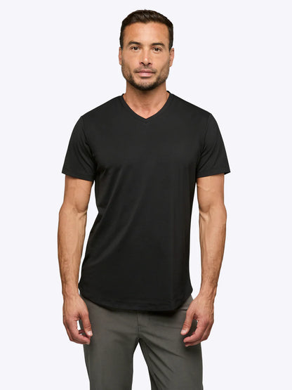 AO V-Neck Curve-Hem Tee