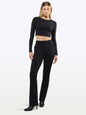 Long Sleeve Tomboy Tee Cropped