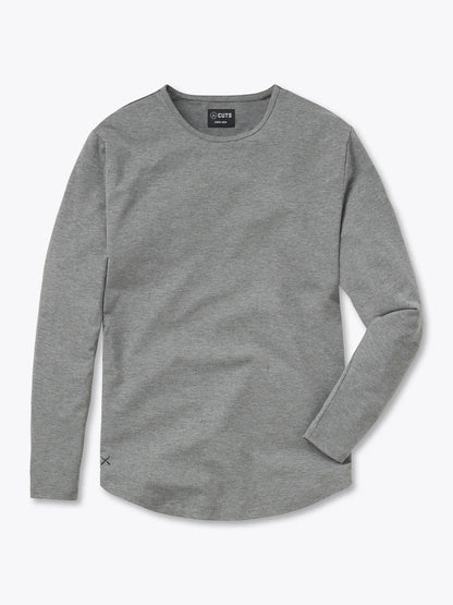 AO Long Sleeve Curve-Hem Tee