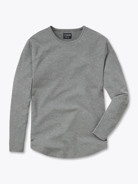 AO Long Sleeve Curve-Hem Tee