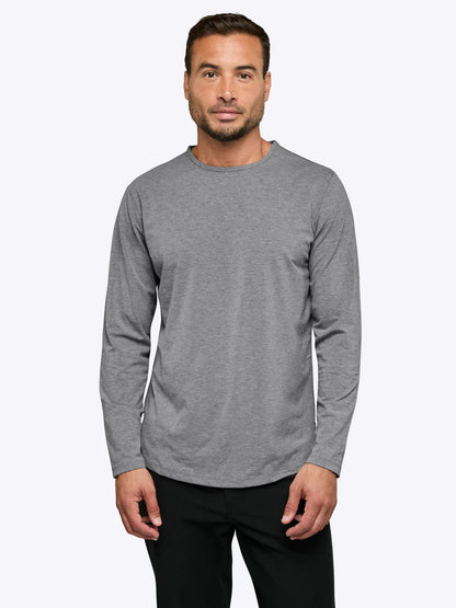 AO Long Sleeve Curve-Hem Tee