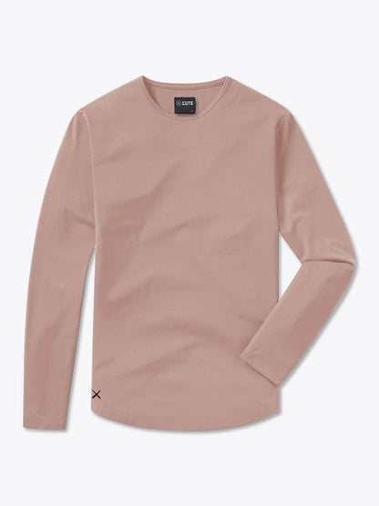 AO Long Sleeve Curve-Hem Tee