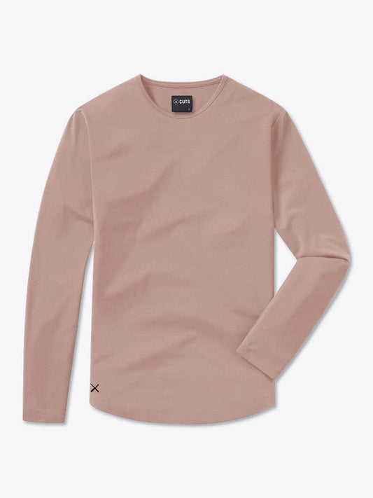 AO Long Sleeve Curve-Hem Tee