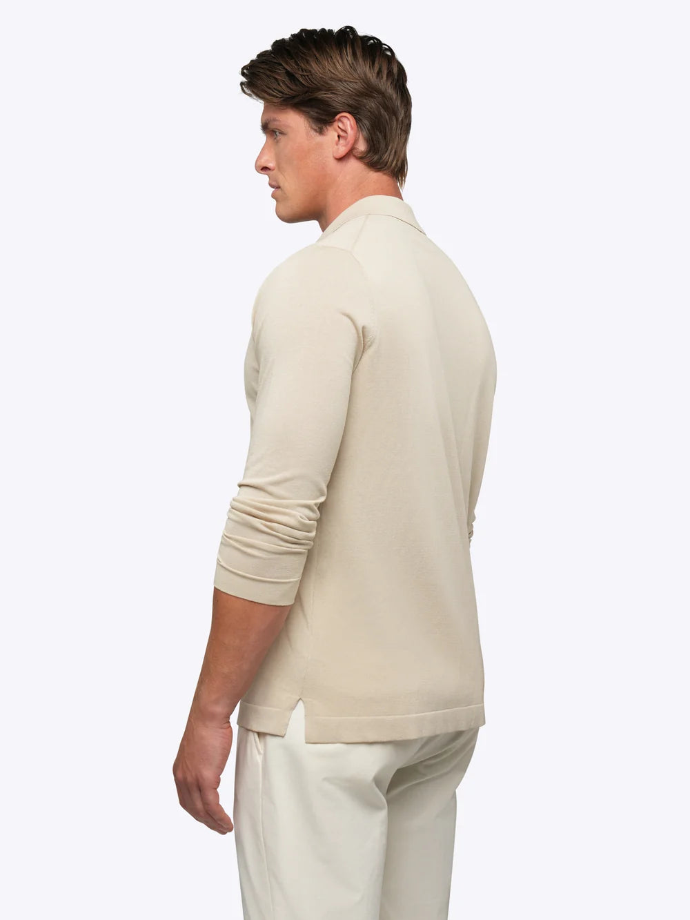 Riviera Knit Long Sleeve Button Up