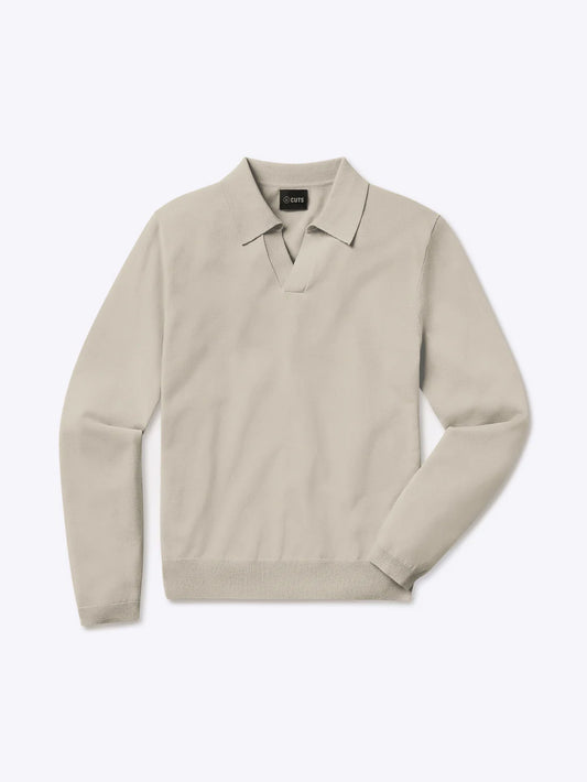 Riviera Knit Long Sleeve Polo