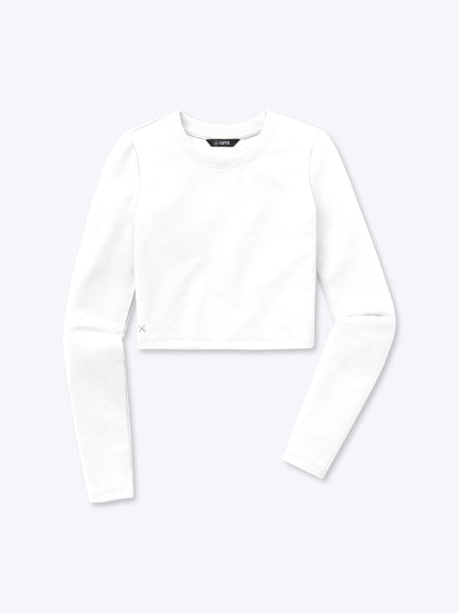 Long Sleeve Tomboy Tee Cropped