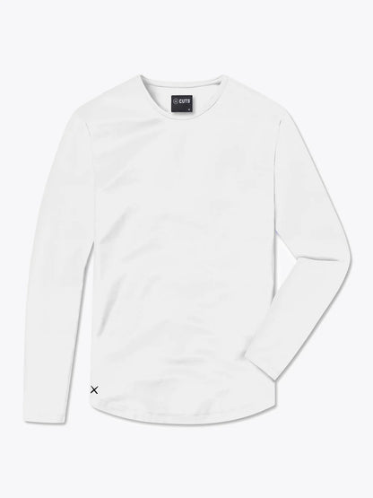 AO Long Sleeve Curve-Hem Tee