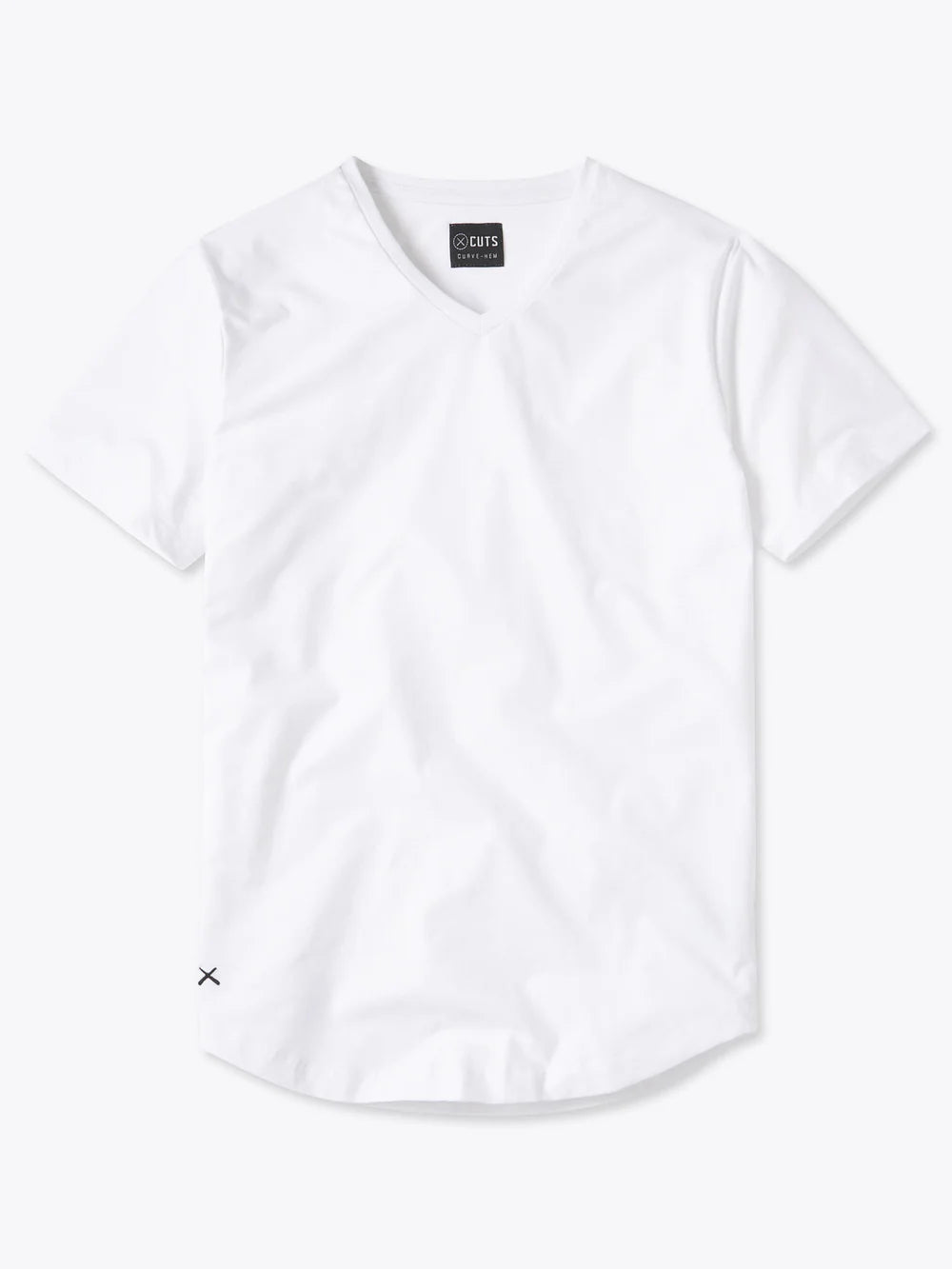 AO V-Neck Curve-Hem Tee