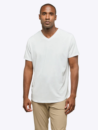 AO V-Neck Curve-Hem Tee