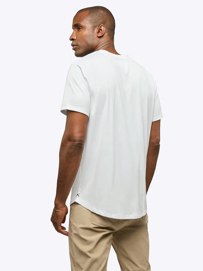 AO V-Neck Curve-Hem Tee