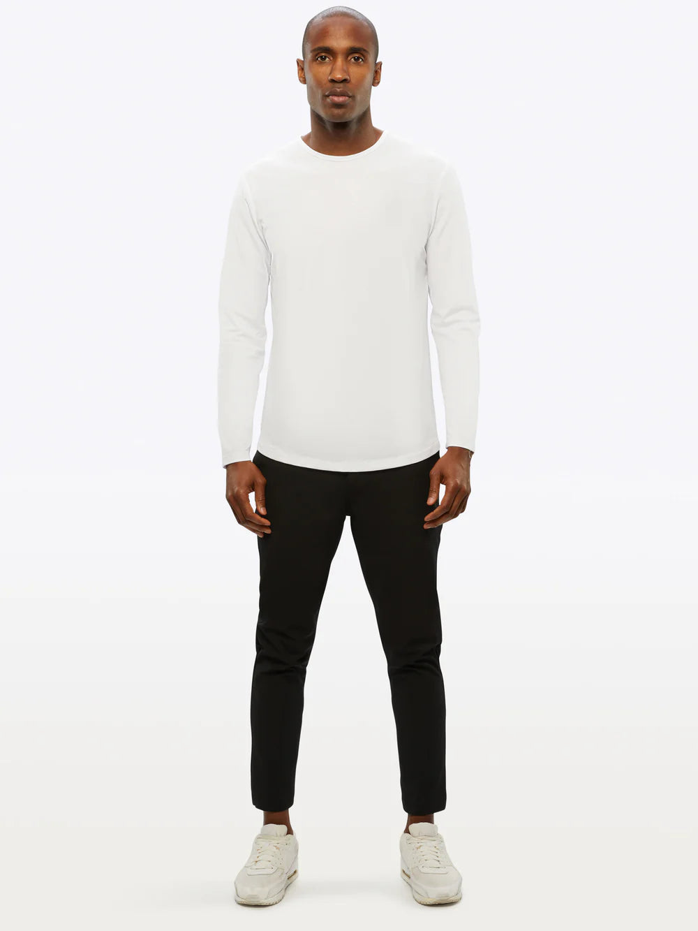 AO Long Sleeve Curve-Hem Tee