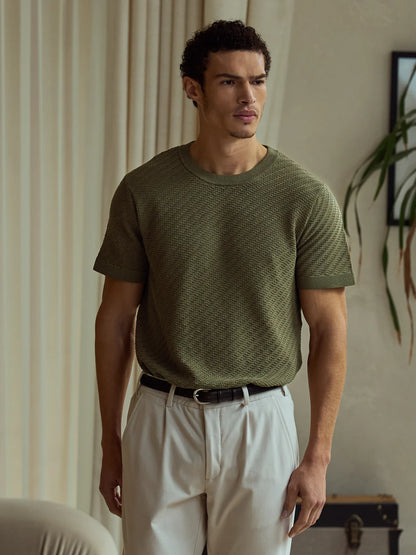 Riviera Knit Textured Tee
